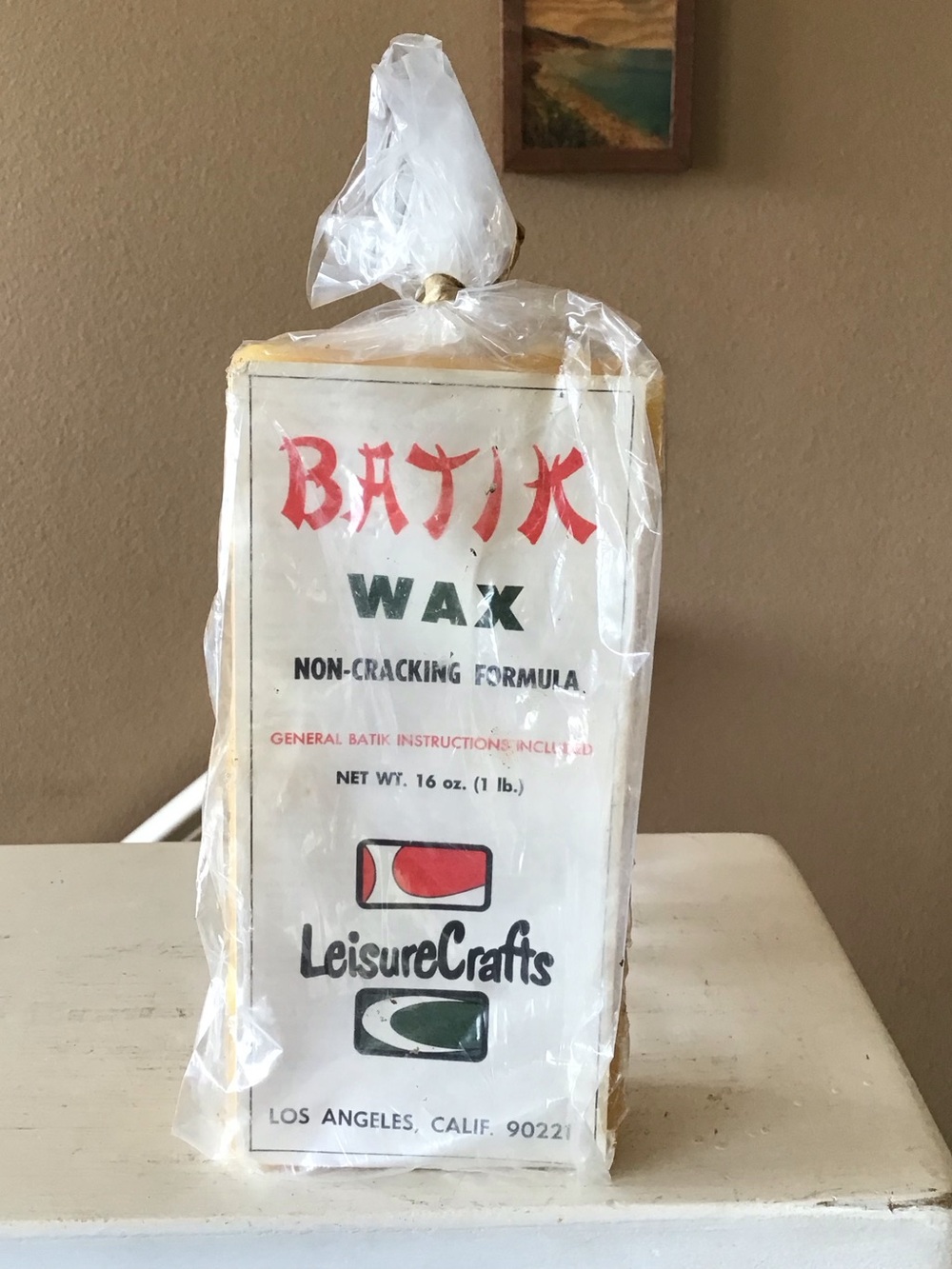NEW Vintage Batik Wax 1 lb Block Non-Cracking